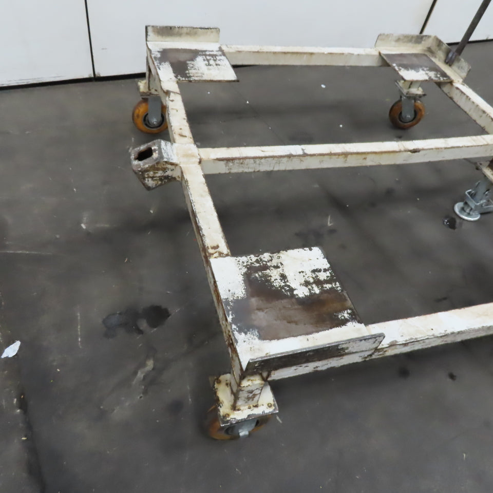 48" x 46" Custom Fab Pallet Tote Box Dolly Cart