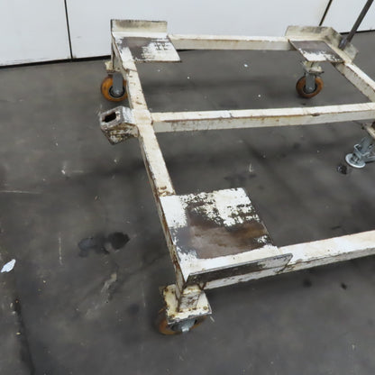 48" x 46" Custom Fab Pallet Tote Box Dolly Cart