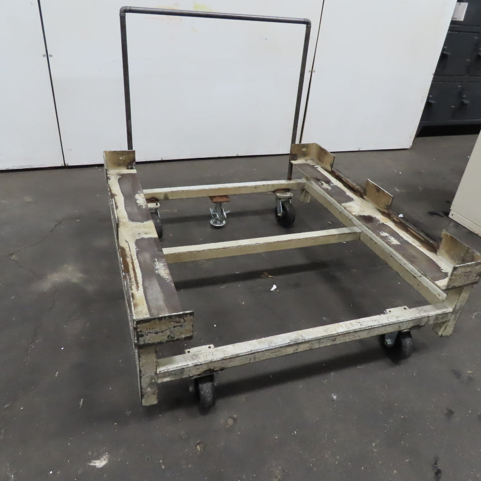 48" x 46" Custom Fab Pallet Tote Box Dolly Cart