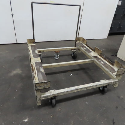 48" x 46" Custom Fab Pallet Tote Box Dolly Cart
