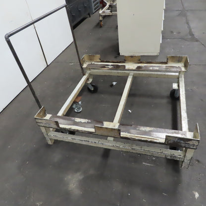 48" x 46" Custom Fab Pallet Tote Box Dolly Cart