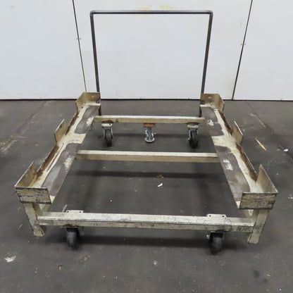 48" x 46" Custom Fab Pallet Tote Box Dolly Cart