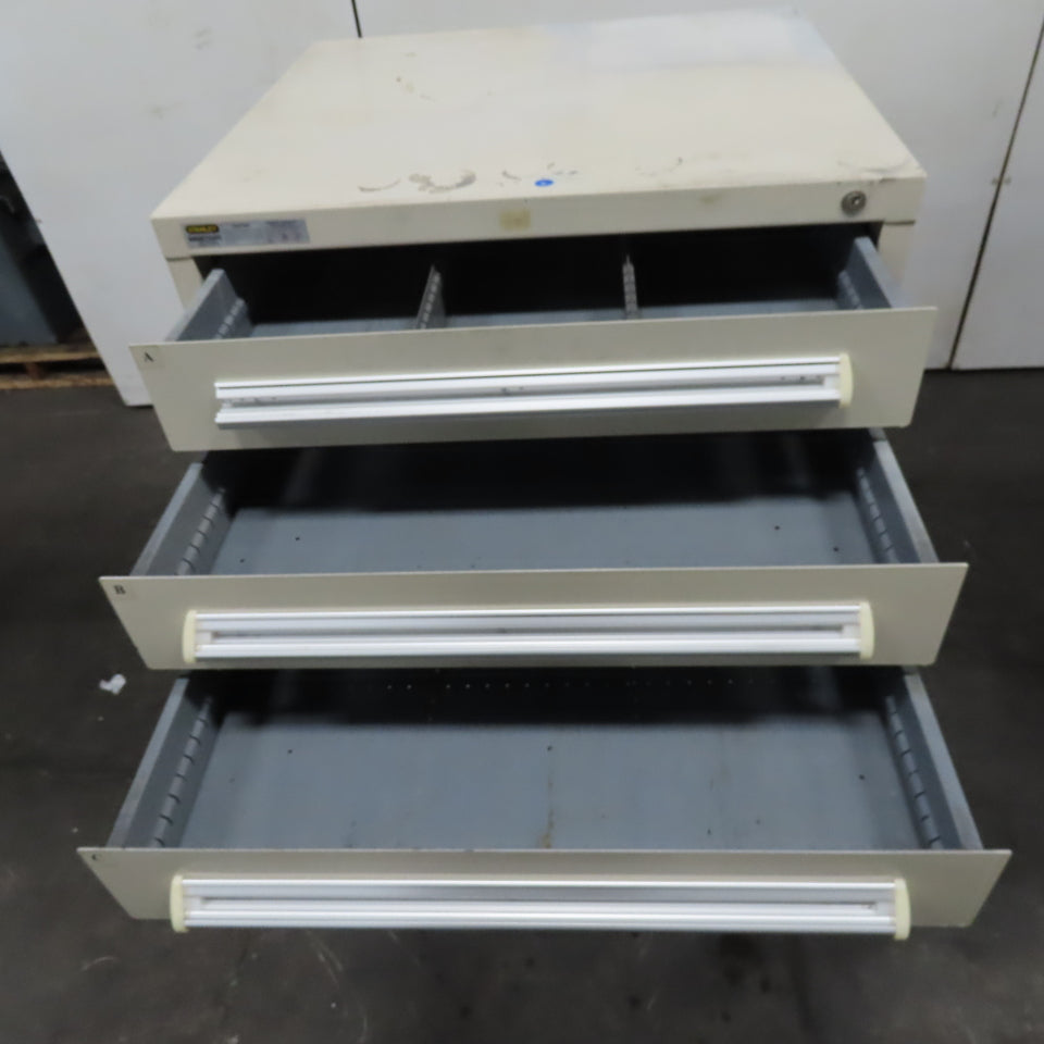 Stanley Vidmar 30" x 27-1/2" x 59" Tall 9 Drawer Tool Parts Storage Cabinet