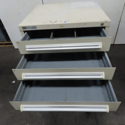 Stanley Vidmar 30" x 27-1/2" x 59" Tall 9 Drawer Tool Parts Storage Cabinet