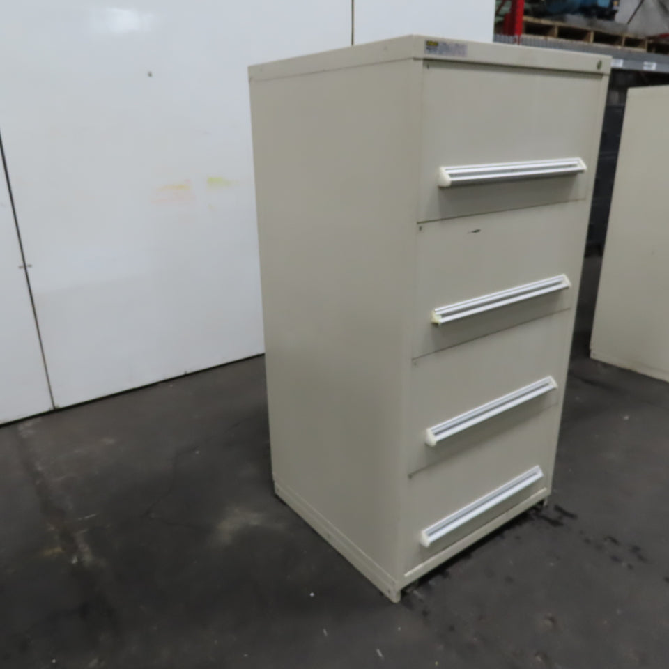 Stanley Vidmar 30" x 27-1/2" x 59" Tall 4 Drawer Tool Parts Storage Cabinet