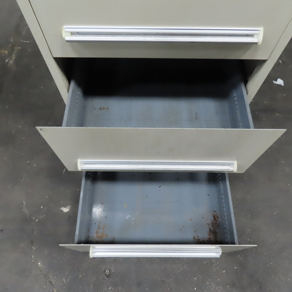 Stanley Vidmar 30" x 27-1/2" x 59" Tall 4 Drawer Tool Parts Storage Cabinet