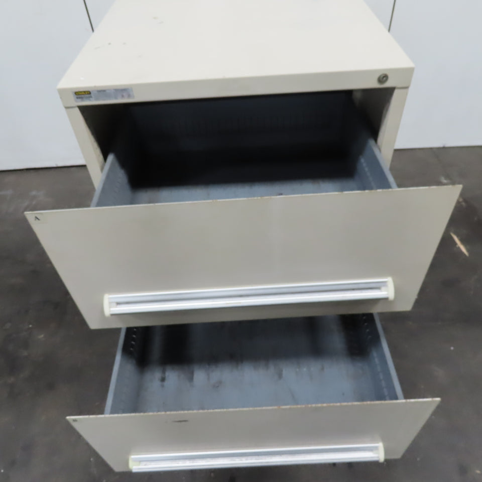Stanley Vidmar 30" x 27-1/2" x 59" Tall 4 Drawer Tool Parts Storage Cabinet