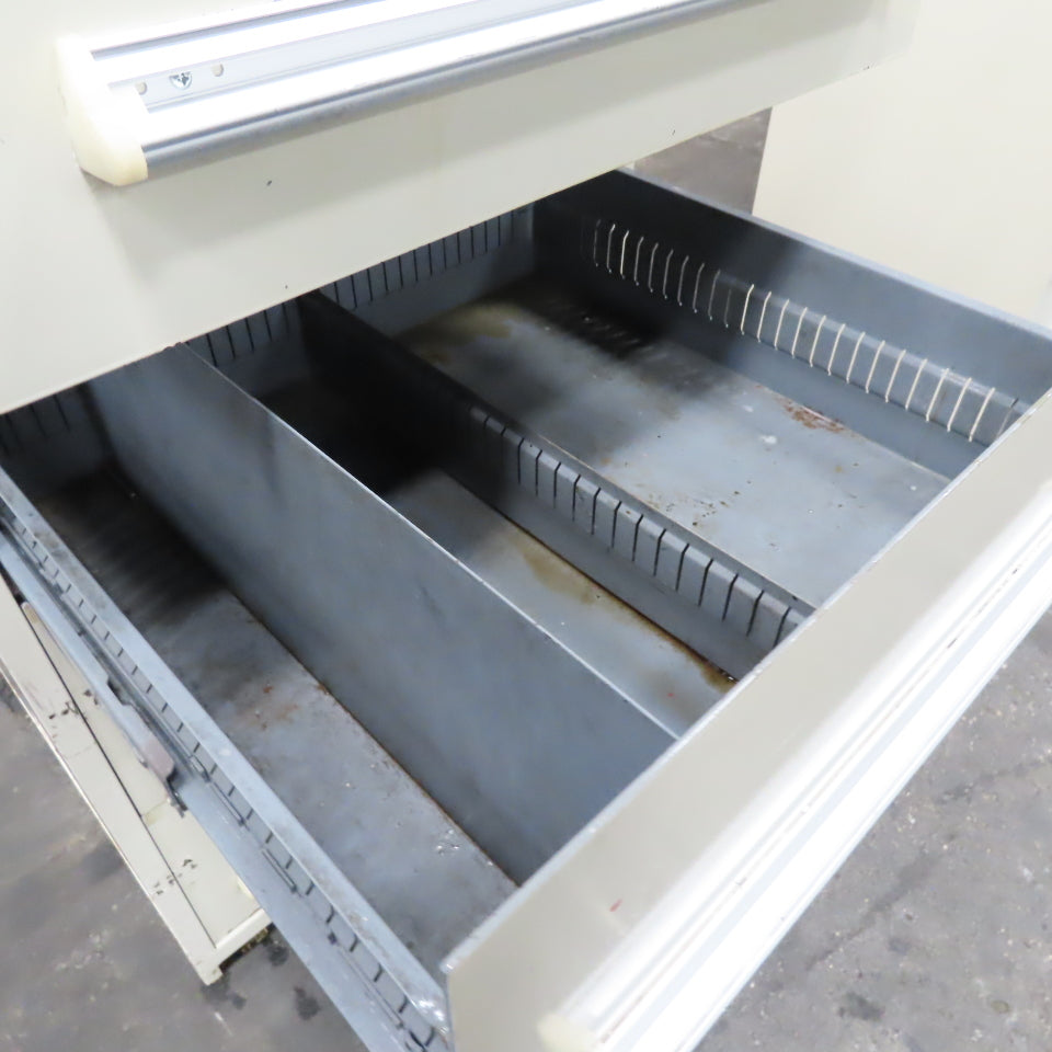 Stanley Vidmar 30" x 27-1/2" x 59" Tall 4 Drawer Tool Parts Storage Cabinet