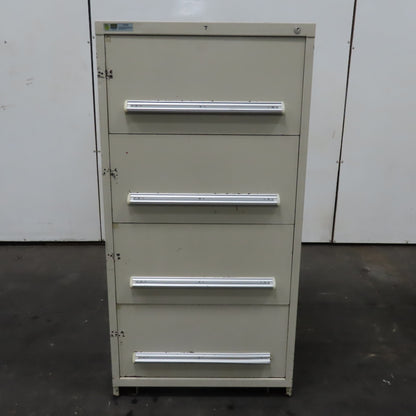 Stanley Vidmar 30" x 27-1/2" x 59" Tall 4 Drawer Tool Parts Storage Cabinet