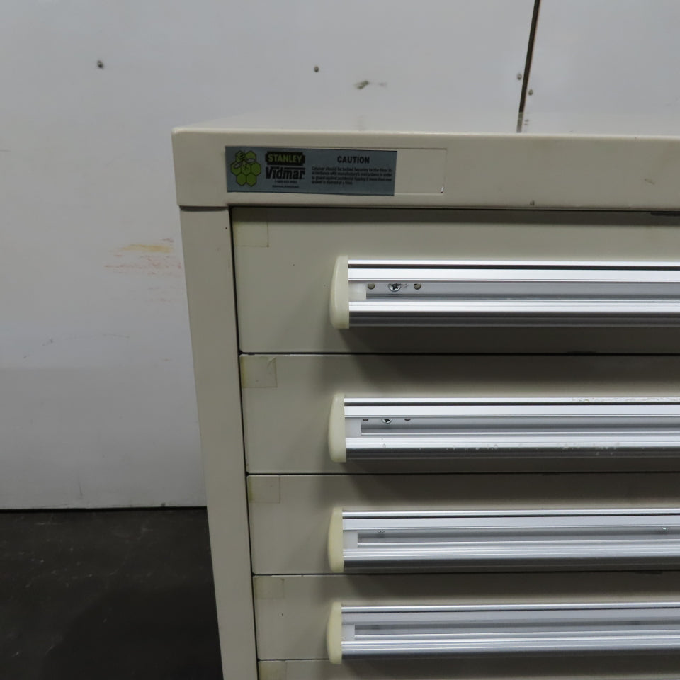 Stanley Vidmar 30" x 27-1/2" x 59" Tall 12 Drawer Tool Parts Storage Cabinet