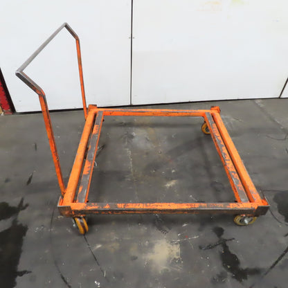 45" x 48" Custom Fab Pallet Tote Box Dolly Cart