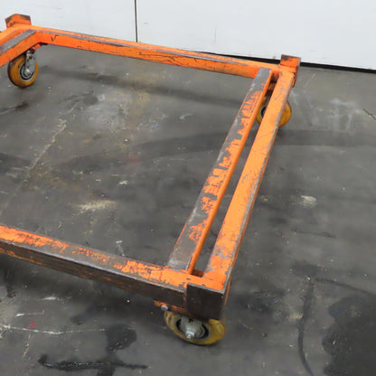 45" x 48" Custom Fab Pallet Tote Box Dolly Cart