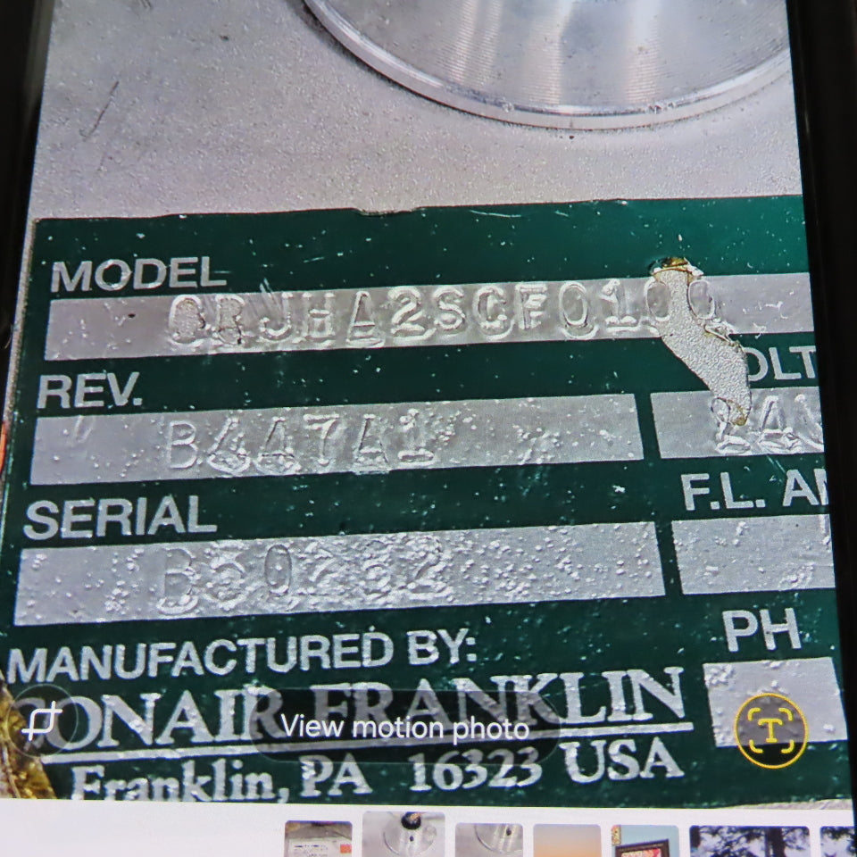 Conair Franklin CRJHA2SCF0100 Dry Bulk Material Vacuum Reciever Tank 55Cu/Ft
