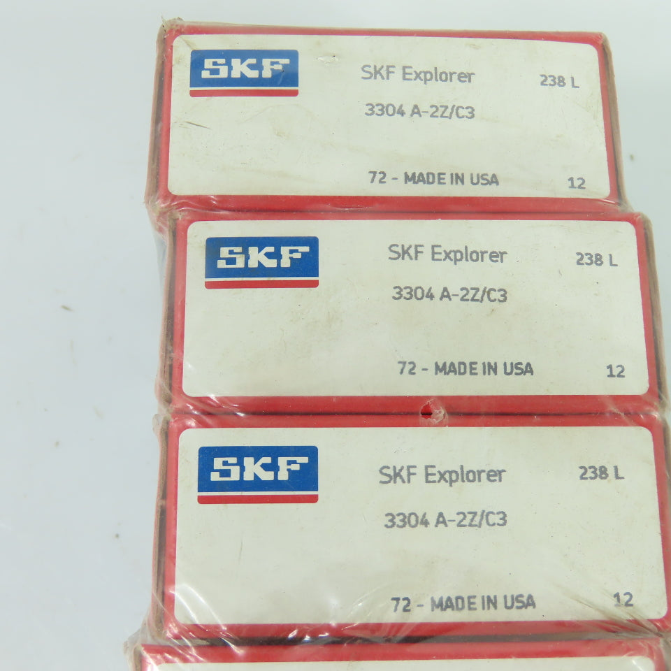 SKF 3304 A-2Z/C3 Double Row Angular Contact Ball Bearing 52mm x 20mm Lot Of 5