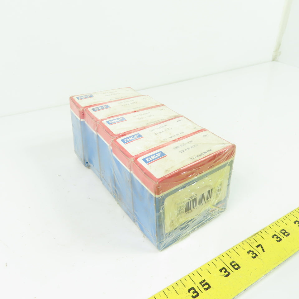 SKF 3304 A-2Z/C3 Double Row Angular Contact Ball Bearing 52mm x 20mm Lot Of 5