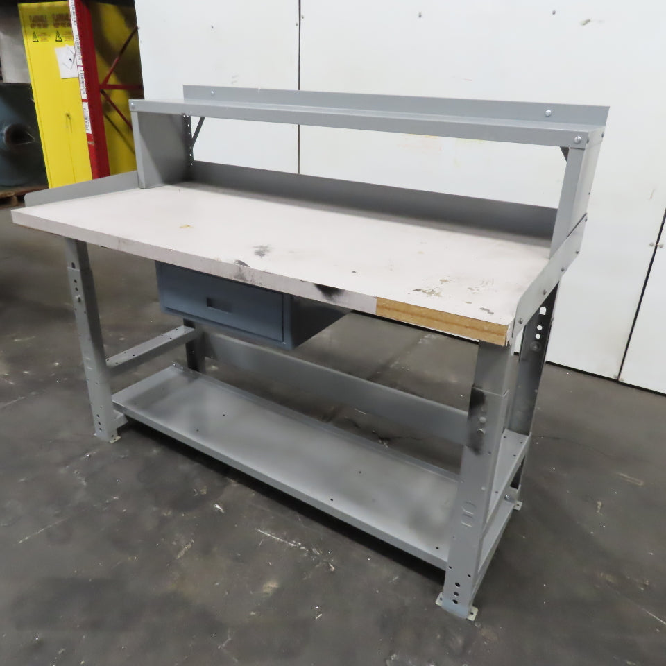 Wisconsin Bench 30" x 60" Laminate Top Industrial Desk Work Bench W/ Storage
