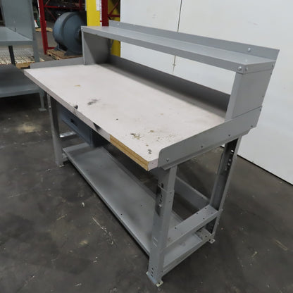 Wisconsin Bench 30" x 60" Laminate Top Industrial Desk Work Bench W/ Storage