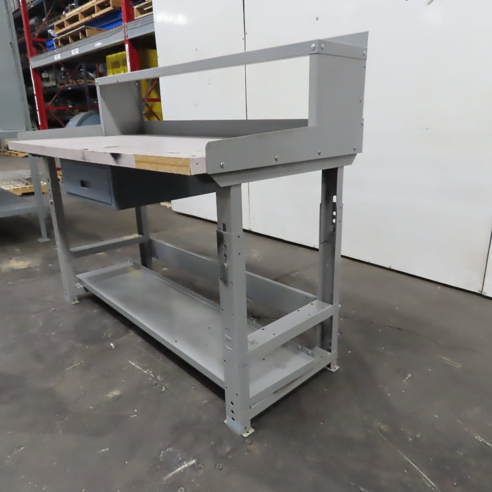 Wisconsin Bench 30" x 60" Laminate Top Industrial Desk Work Bench W/ Storage