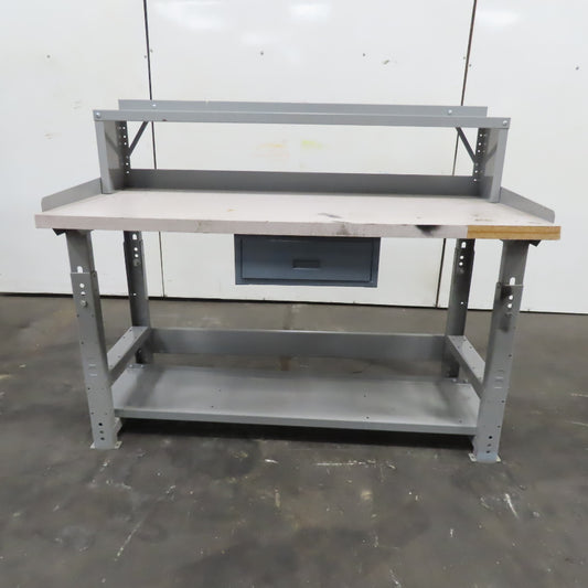 Wisconsin Bench 30" x 60" Laminate Top Industrial Desk Work Bench W/ Storage