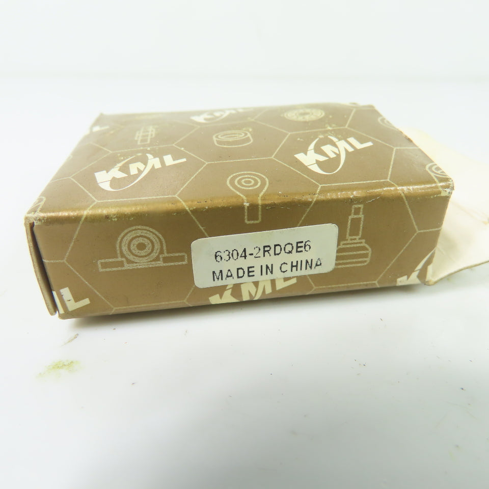 KML 6304-2RDQE6 Sealed Deep Groove Ball Bearing 52mm OD 20mm Bore NEW