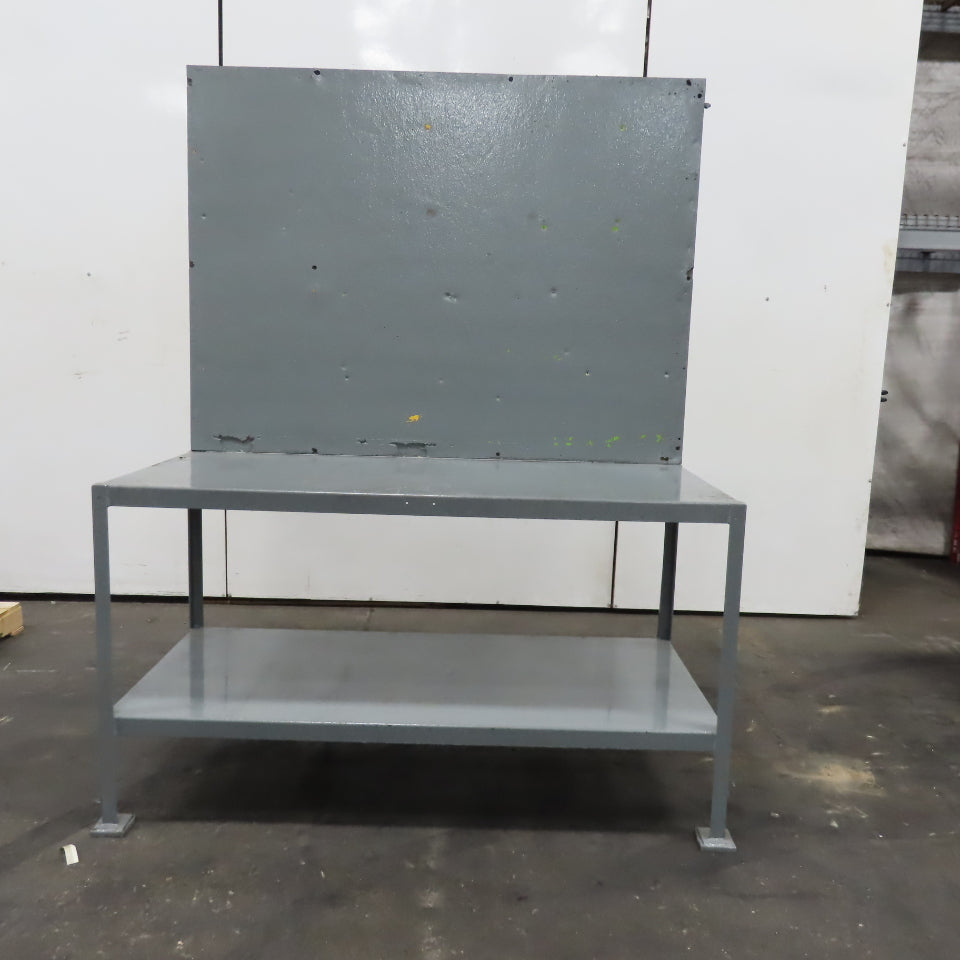 64" x 30" x 36" Tall Steel Assembly Work Bench W/ Cork Board