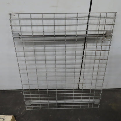 36" x 45" Wide Welded 2 Channel Double Waterfall Pallet Rack Wire Decking