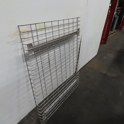 36" x 45" Wide Welded 2 Channel Double Waterfall Pallet Rack Wire Decking