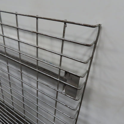 36" x 45" Wide Welded 2 Channel Double Waterfall Pallet Rack Wire Decking