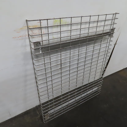 36" x 45" Wide Welded 2 Channel Double Waterfall Pallet Rack Wire Decking
