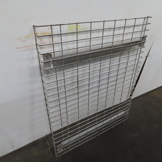 36" x 45" Wide Welded 2 Channel Double Waterfall Pallet Rack Wire Decking
