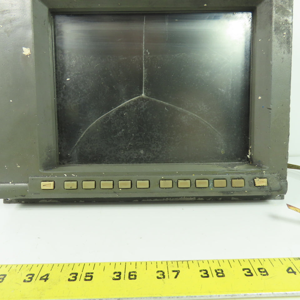 Fanuc A02B-0200-C050 9" CRT Monochrome Display Monitor (Cracked Screen)