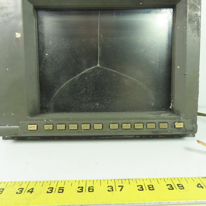 Fanuc A02B-0200-C050 9" CRT Monochrome Display Monitor (Cracked Screen)