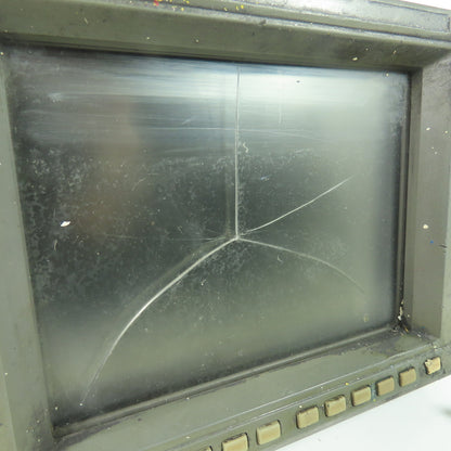 Fanuc A02B-0200-C050 9" CRT Monochrome Display Monitor (Cracked Screen)
