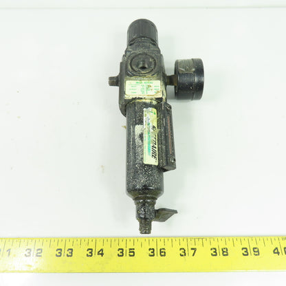 Speedaire 4ZK82 Pneumatic Filter Regulator w/ Gauge 150 PSI 1/4" NPT