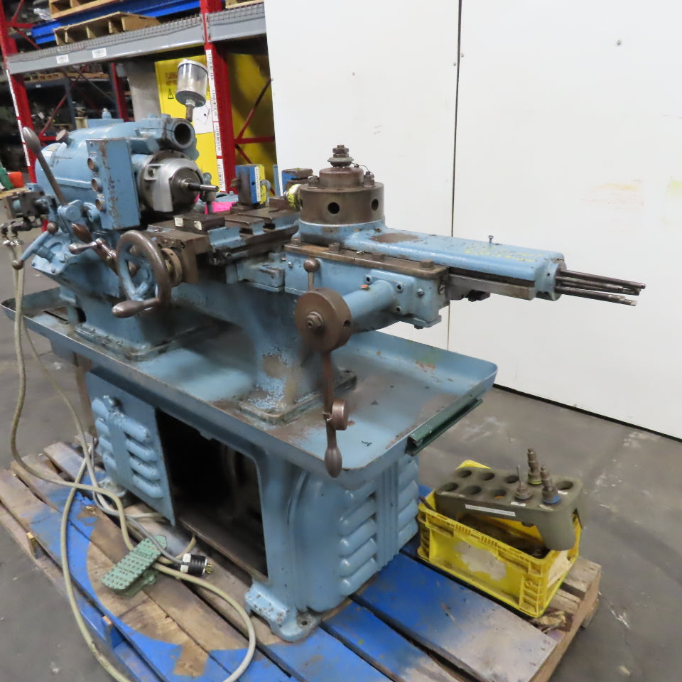Foster 6" Swing Vintage Screw Machine Lathe 6 Tool Turret 480V 3Ph 300-3600RPM