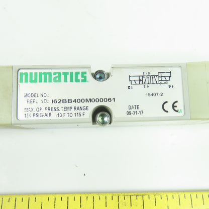 Numatics I62BB400M000061 Solenoid Valve 24VDC 2.5W 150 PSIG