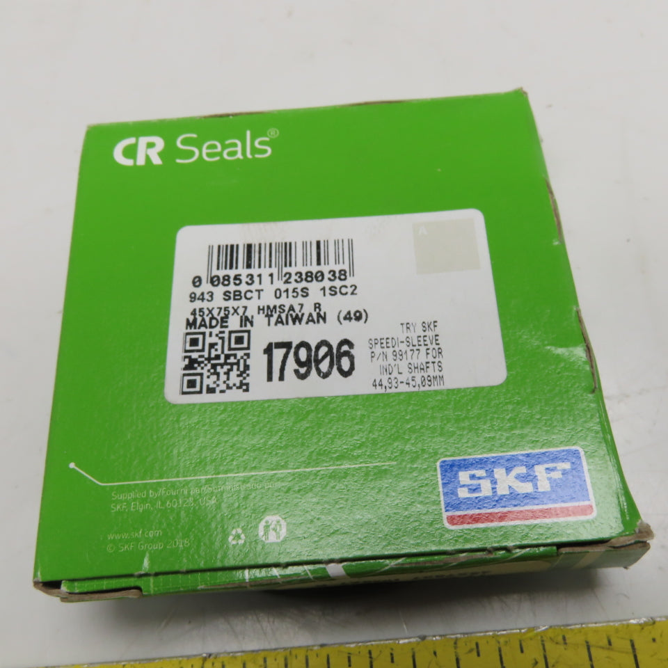 SKF 17906 Radial Shaft Seal 45mm x 75mm x 7mm
