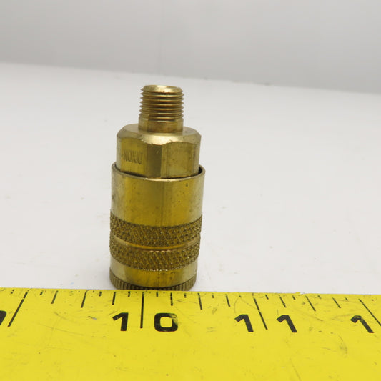 Dixon DC2101 1/8" NPT Brass Pneumatic Quick Connect Coupler