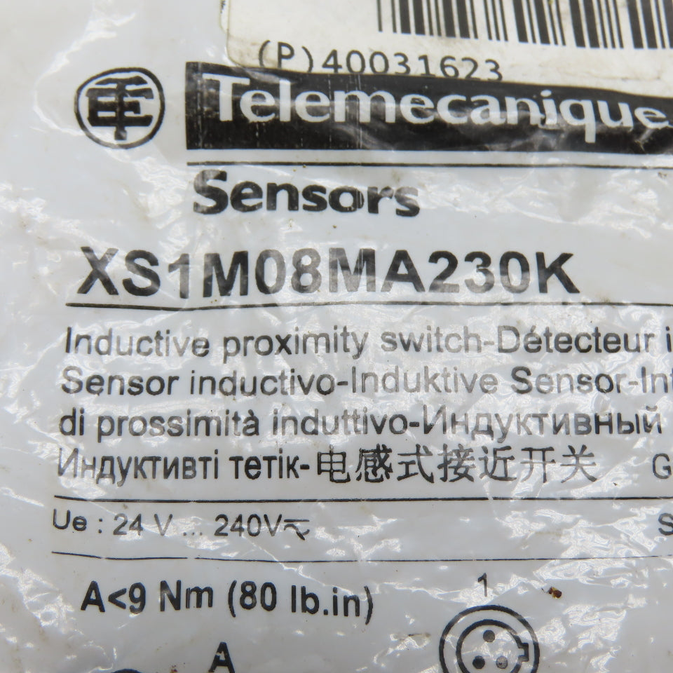Telemecanique XS1M08MA230K M8 Inductive Proximity Switch 24-240V