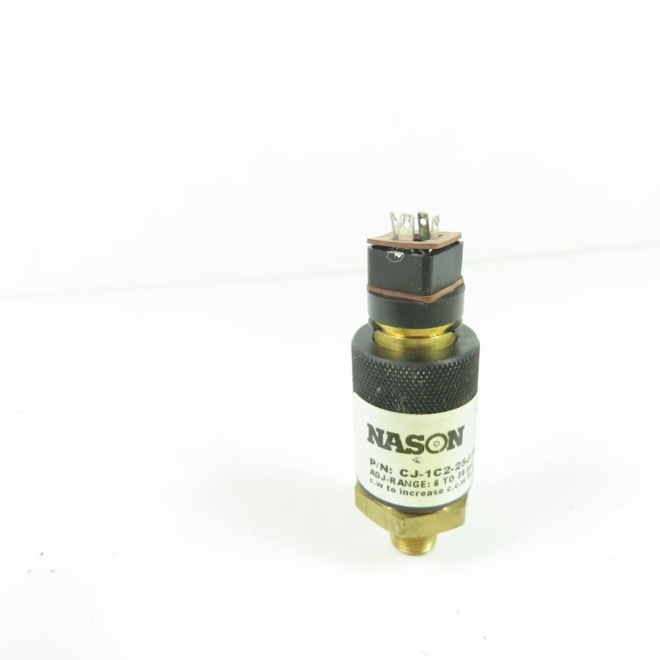 Nason CJ-1C2-25J/HMVT Field Adjustable Pressure Switch 6-30 PSI
