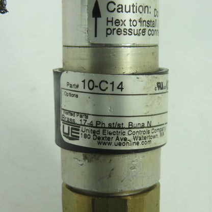 United Electric Controls 10-C14 180-3000 PSI Compact Pressure Switch 5A 250VAC