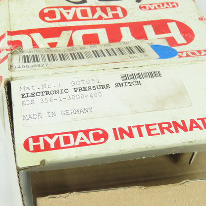 Hydac EDS 356-1-3000-400 Electronic Pressure Switch 3000 PSI 20-32VDC