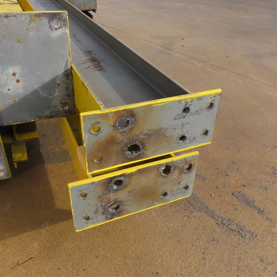1 Ton 4 Post Freestanding Monorail Trolley Crane Bay 34' Travel 140" Tall