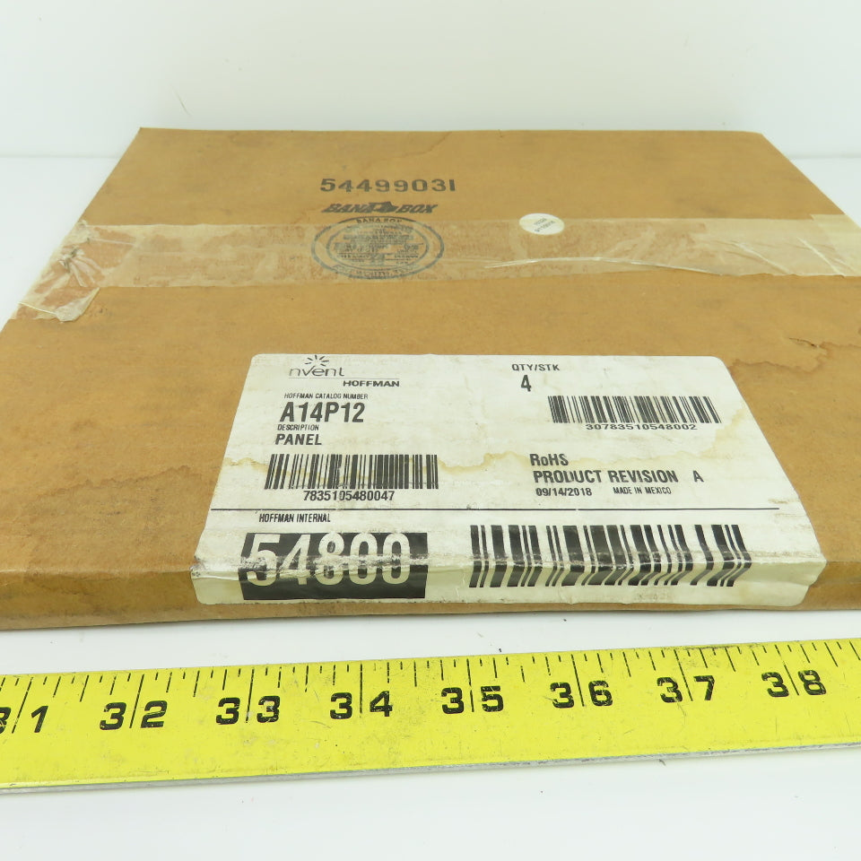 nVent HOFFMAN A14P12 Steel Enclosure Panel Lot Of 4