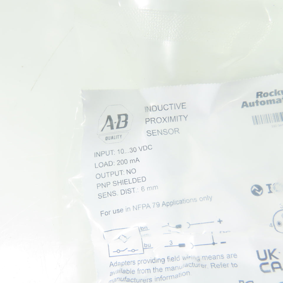 Allen Bradley 871TM-M6NP12-D4 Inductive Proximity Sensor 10-30VDC PNP 6mm NEW