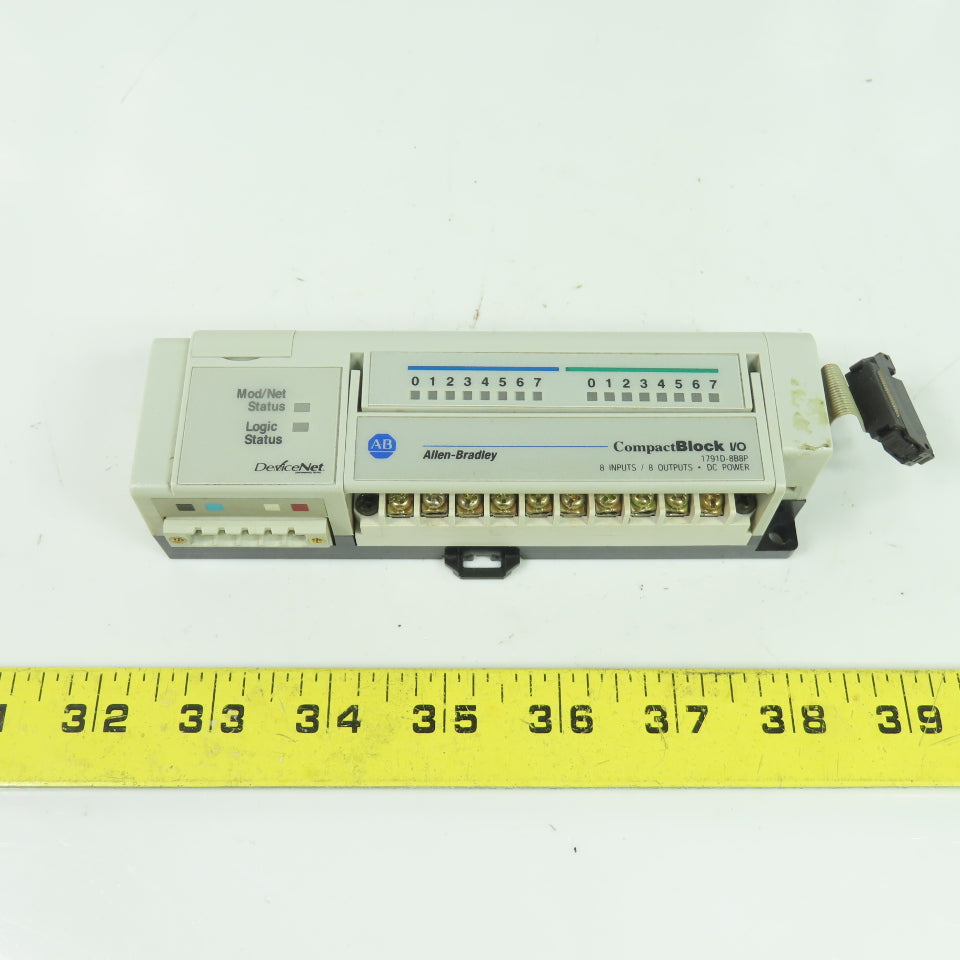 Allen-Bradley 1791D-8B8P CompactBlock I/O DeviceNet 8-Input 8-Output Module SerD
