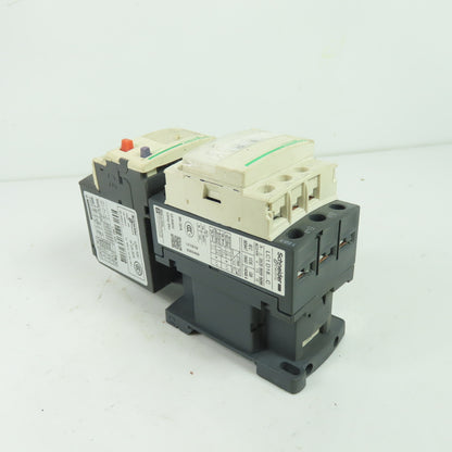 Schneider LC1D18 600VAC Contactor 18A 220V Coil W/ LRD32C Overload 23-32A