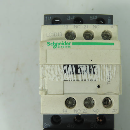 Schneider LC1D18 600VAC Contactor 18A 220V Coil W/ LRD32C Overload 23-32A