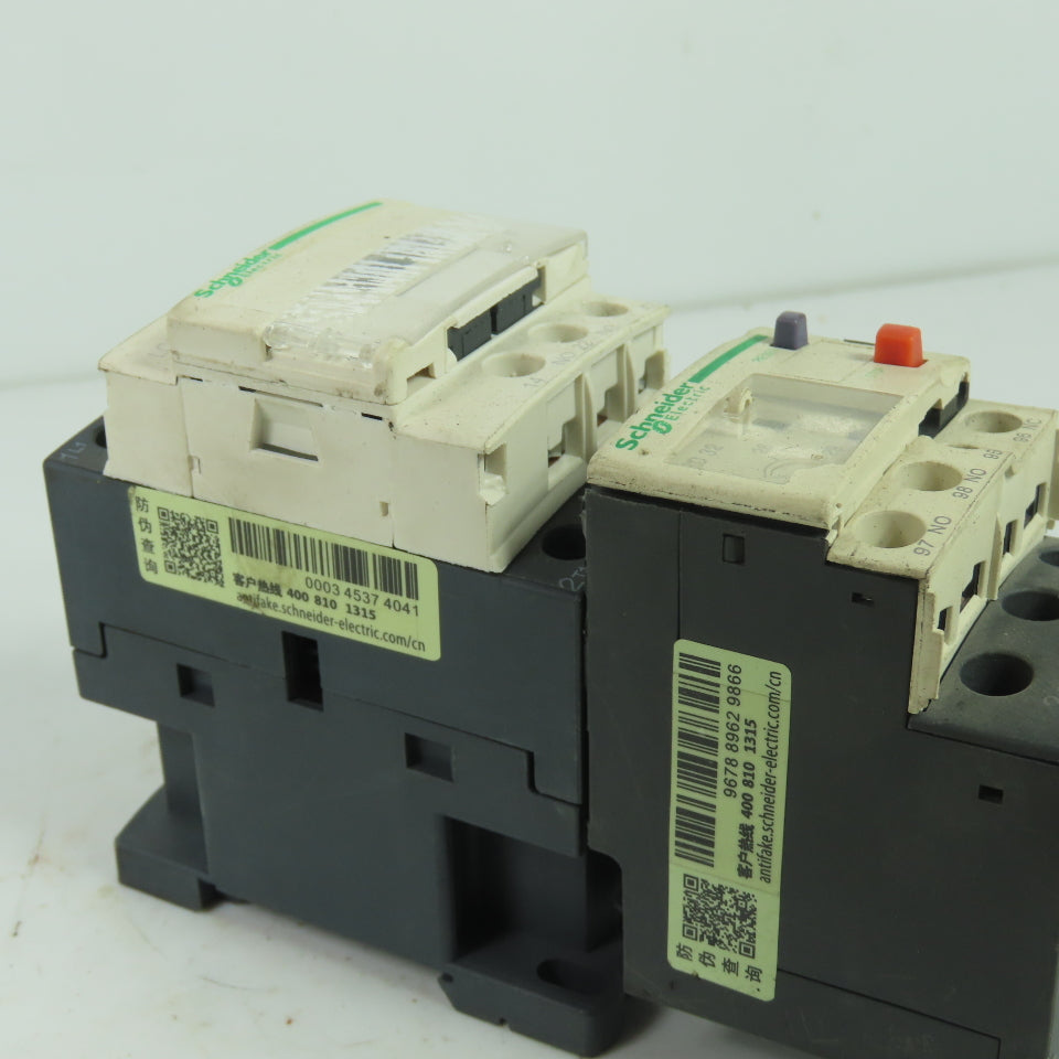 Schneider LC1D18 600VAC Contactor 18A 220V Coil W/ LRD32C Overload 23-32A