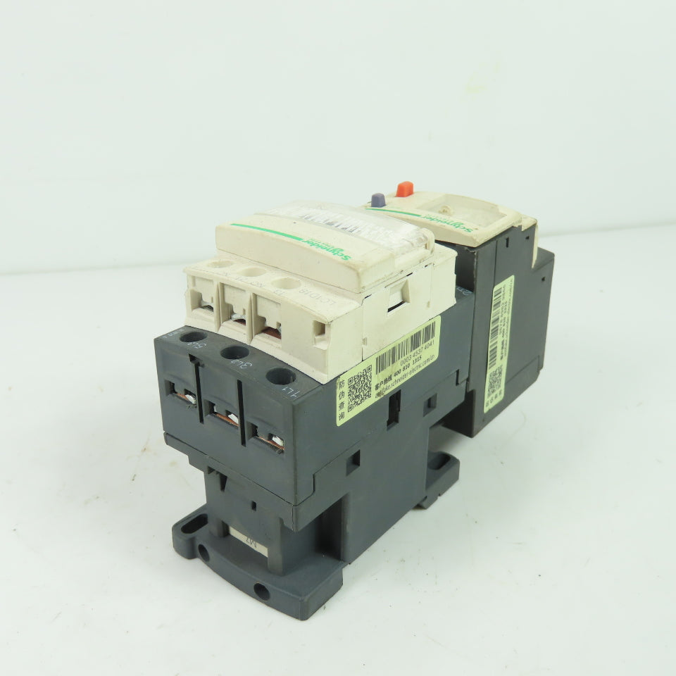 Schneider LC1D18 600VAC Contactor 18A 220V Coil W/ LRD32C Overload 23-32A